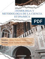 Epistemologia y Metodologia de La Ciencia Economica