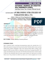 A Study On Branding Strategies of Vodafone Idea (Vi)