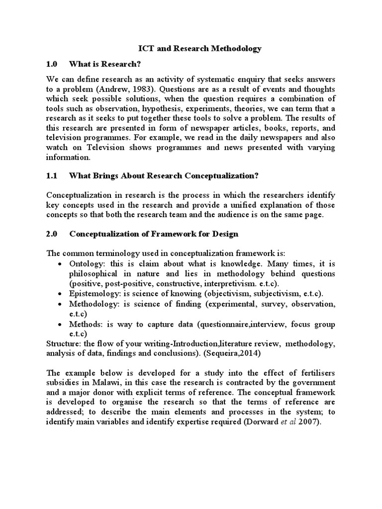 ICT Research Methodology Overview | PDF | Methodology | Science
