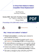 Virtual Work Method in Statics: Key Concepts and Teaching Strategies