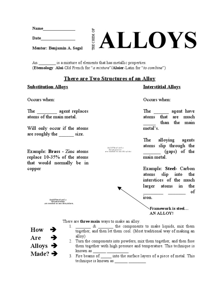 Understanding Alloy Structures and Formation | PDF | Technology ...