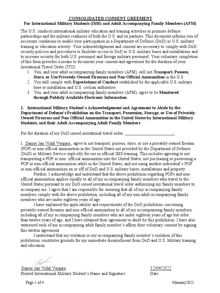 Consolidated Consent Agreement PDF United States Department Of