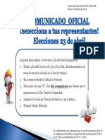 Comunicado Elecciones