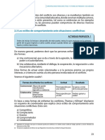 Estilos de Comportamiento Ante Situaciones Conflictivas