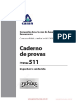 Concurso público de engenharia sanitária