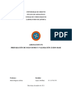 Universidad de Oriente Núcleo de Anzoátegui Unidad de Cursos Básicos Laboratorio de Química