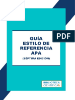 Guía Del Estilo de Referencia APA - 7ma Edición