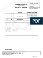 Supplier Evaluation and Material Qualification Procedure