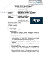 Sentencia Indeminzacion Cajamarca 2022