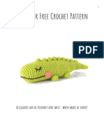 Alligator Crochet Pattern