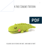 Alligator Free Crochet Pattern: Alligators Can Be Friendly and Sweet..when Made of Yarn!!