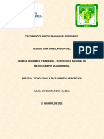 3.3 Tratamientos Fisicos para Aguas Residuales