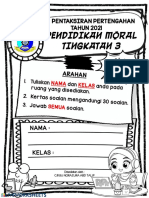 Pendidikan Moral Tingkatan 3: 1 Jam (60 Minit)