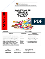 Cuadernillo n2 Matematicas II Semestre Segundo Basico