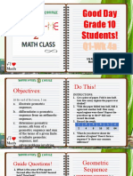 Good Day Grade 10 Students!: Q1-Wk 4a