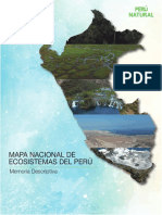 Memoria Descriptiva Mapa Nacional de Ecosistemas