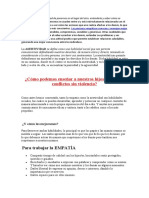 La EMPATÍA Es La Capacidad de Ponernos en El Lugar Del Otro