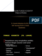 GANGGUAN FUNGSI KOGNITIF PASCA STROKE Dr. Dani-Dr. Hexa