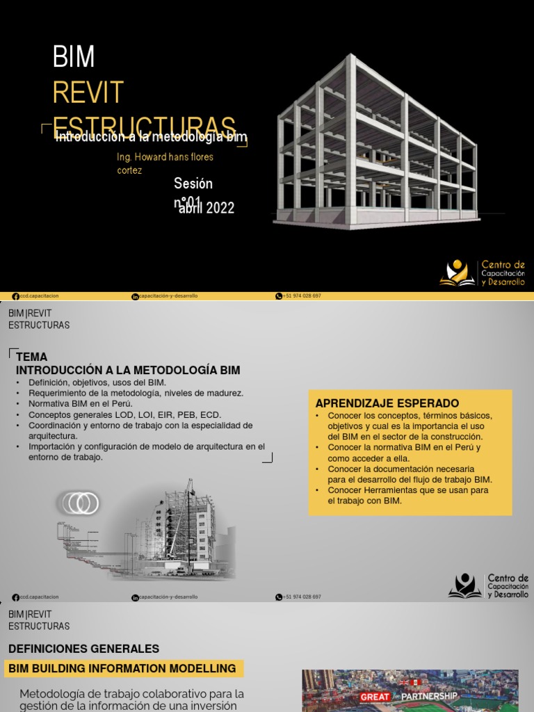 Capacitación en BIM y Revit 2025 | PDF | Modelado de información de ...