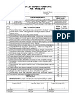 Check List Inspeksi Terencana Pit