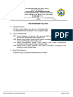 Instrumen Evaluasi: Evaluasi Pembelajaran: Aplikasi Spreadsheet Suwarno, S.Kom