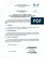 Labor Advisory no 4 series of 2022 - Guidelines on the Payment of Wages for Employees who will accompany their children for vaccination on Feb 10-11 2022