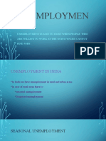 Unemploymen T: Unemployment Is Said To Exist When People Who Are Willing To Work at The Going Wages Cannot Find Jobs