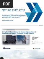 Automated Driving With Matlab and Simulink