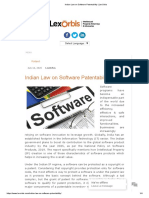 Indian Law On Software Patentability - LexOrbis