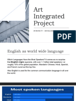 Art Integrated Project English Shaurya 11-B