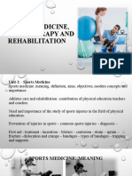 Sports Medicine, Physiotherapy and Rehabilitation