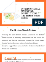 International Financial Institutions / The Bretton Woods System
