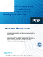 International Monetary Fund (IMF) and Organization For Economic Cooperation and Development (OECD