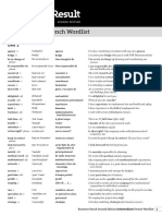 Business Result Int. Wordlist English-French