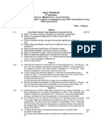 Heat Transfer 5 Semester Answer Question N o .1 (Part-1) Which Is Compulsory, Any TWO From Part-II Any TWO From Part-III Max Marks: 60 Time: 2 Hours