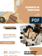 Elements of Donation: Group 2