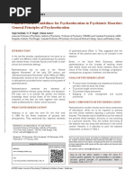 Clinical Practice Guidelines For Psychoeducation in Psychiatric Disorders General Principles of Psychoeducation