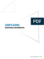 User'S Guide: Additional Information