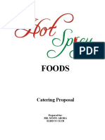 Foods: Catering Proposal