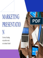 Marketing Presentatio N: Our Way of Making Our Products Reach Our Customer's Hands