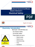 NEBOSH Electrical Safety Week 2 Element 5 Introduction