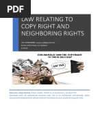 COPY RIGHT AND NEIGHBORING RIGHTS