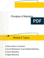 Principles of Marketing Module 6 Topics