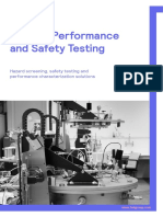 Hazard Screening, Safety Testing and Performance Characterization Solutions