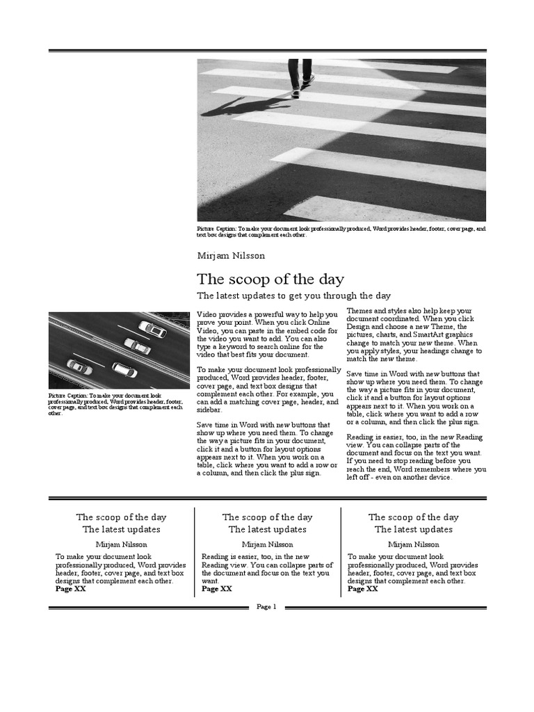 The Scoop of The Day Mirjam Nilsson PDF Page Layout Document