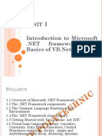 Introduction to .NET Framework and VB.NET Basics