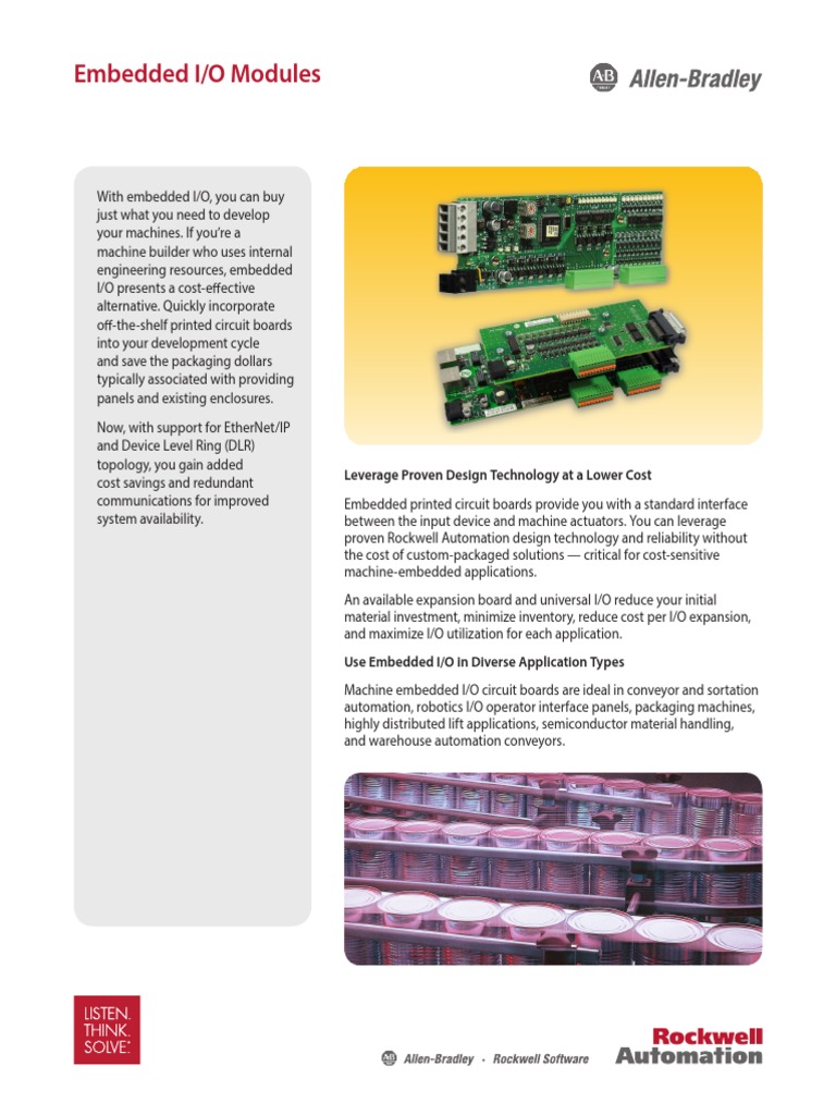 Embedded I/O Modules: Leverage Proven Design Technology at A Lower Cost ...