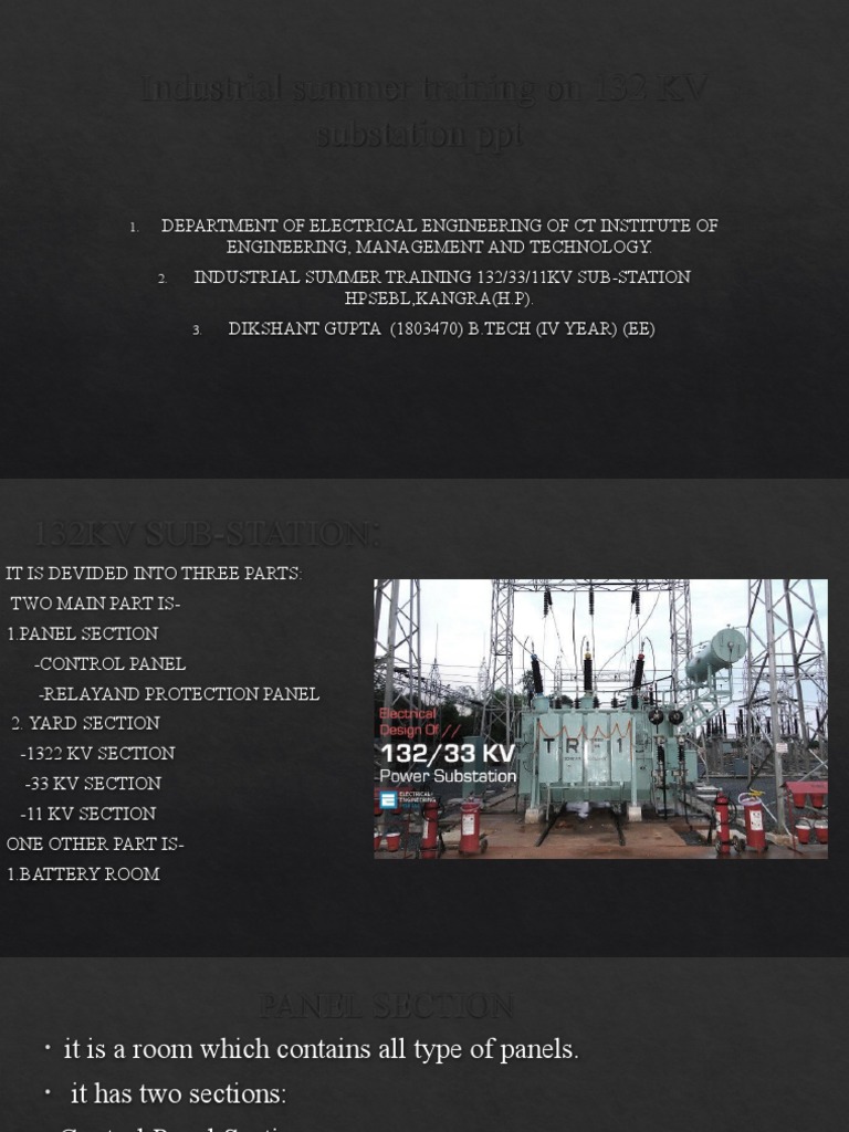 132 KV Substation Training Overview | PDF | Transformer | Electrical ...