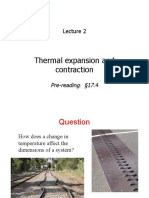 Thermal Expansion and Contraction: Pre-Reading 17.4