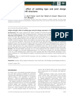 Fatigue Strength: Effect of Welding Type and Joint Design Executed in Ti-6Al-4V Structures